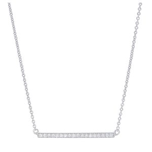 Diamond Bar Necklace
