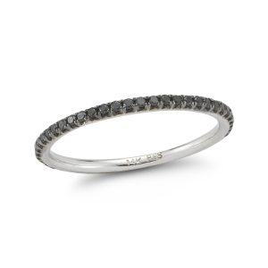 Black Diamond Eternity Stackable Ring