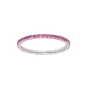 Pink Sapphire Eternity Ring