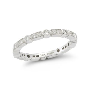 Diamond Bar and Circle Ring