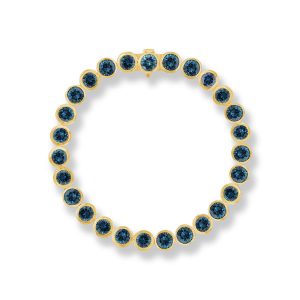 14K Yellow Gold Montana Sapphire Bracelet
