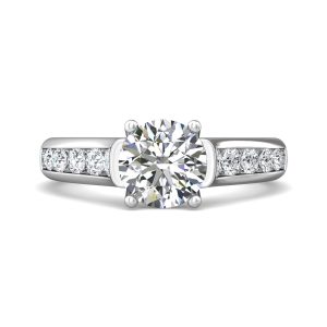 Channel/Shared Prong Engagement Ring from the Channel/Shared Prong collection