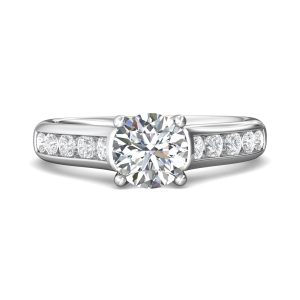 Channel/Shared Prong Engagement Ring from the Channel/Shared Prong collection