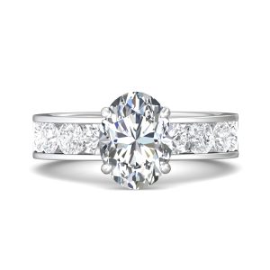 Channel/Shared Prong Engagement Ring from the Channel/Shared Prong collection