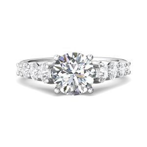 Channel/Shared Prong Engagement Ring from the Channel/Shared Prong collection