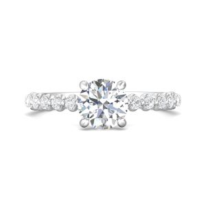 Channel/Shared Prong Engagement Ring from the Channel/Shared Prong collection