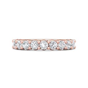 Channel/Shared Prong Wedding Band from the Channel/Shared Prong collection