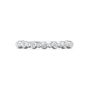 Channel/Shared Prong Wedding Band from the Channel/Shared Prong collection