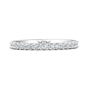 Channel/Shared Prong Wedding Band from the Channel/Shared Prong collection