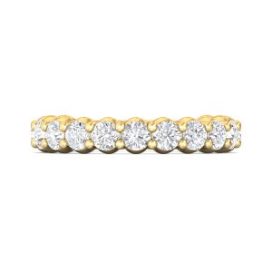 Channel/Shared Prong Wedding Band from the Channel/Shared Prong collection