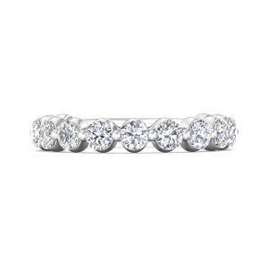 Channel/Shared Prong Wedding Band from the Channel/Shared Prong collection
