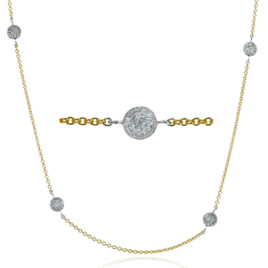 Necklace in 18k Gold with Diamonds