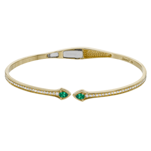 Color Bangle in 18k Gold with Diamonds