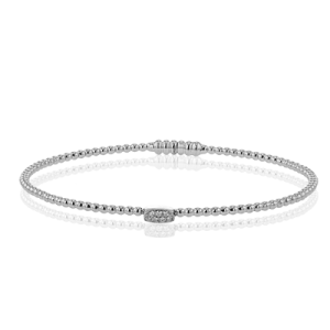 Bangle in 18k Gold with Diamonds