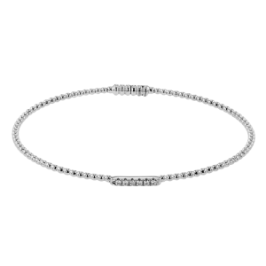 Bangle in 18k Gold with Diamonds