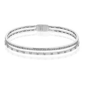 Bangle in 18k Gold with Diamonds