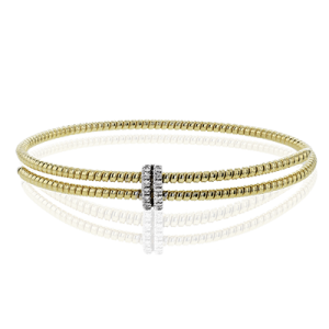 Bangle in 18k Gold with Diamonds