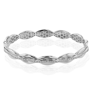 Bangle in 18k Gold with Diamonds