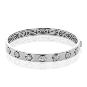 Bangle in 18k Gold with Diamonds