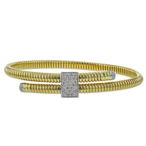 Bangle in 18k Gold with Diamonds