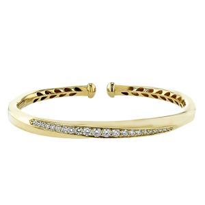 Bangle in 18k Gold with Diamonds