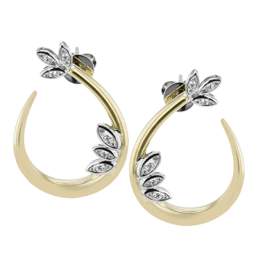 Earring in 18k Gold with Diamonds