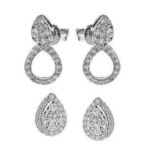 Earring in 18k Gold with Diamonds