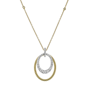 Pendant in 18k Gold with Diamonds