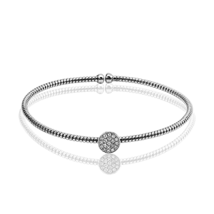 Bangle in 18k Gold with Diamonds